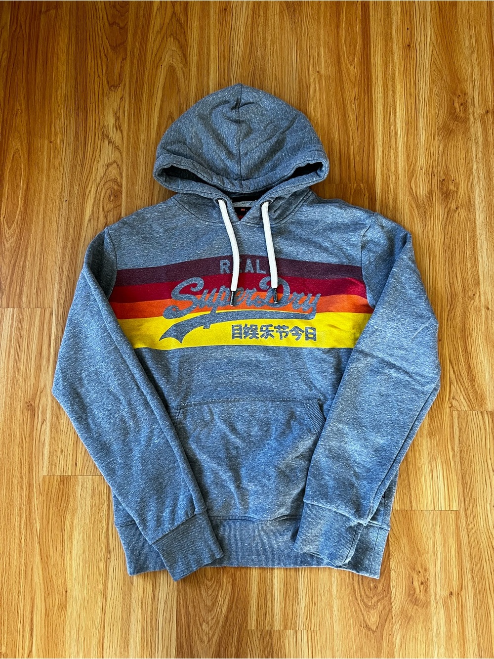 Superdry Gray Hoodie Size L